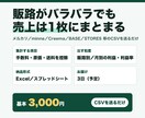 複数販路の売上管理・集計を代行します 販路が増えるほど集計は大変に。送るだけで1枚にまとめます イメージ1