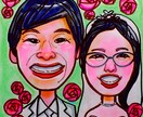 ご希望の似顔絵を、写真から手描き似顔絵で描きます 名詞用、記念日用、プレゼント用、披露宴ウエルカムボード似顔絵 イメージ1