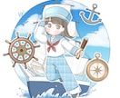 ゆるかわいい絵柄のイラスト描きます ゆるかわなミニキャラサイズの人物イラストが欲しい方へ イメージ9