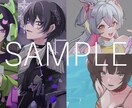 キレイめパキっとした絵柄のイラストお描きします 商用利用可！一枚絵〜立ち絵まで対応 イメージ3