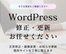 WordPressの修正・更新を丁寧に対応します 文言修正・画像差し替え・お知らせ更新などに対応します イメージ1