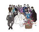 結婚式のアイテムに使えるイラストを描きます 写真を元にイラストを作成して画像でお届けします◎ イメージ8