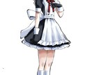 動画、TRPG用立ち絵イラスト描きます 全身から差分、表情まで幅広く対応します！ イメージ1
