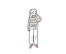 シンプルおしゃれな線画イラスト作成します snsアイコン等に。動物もご一緒に。商用可能。ゆるいイラスト イメージ5