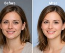顔写真を自然にレタッチします やりすぎない、清潔感のある仕上がり イメージ2