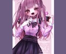 最短7日！ダークめな可愛いイラスト制作致します サムネイル、アイコン、グッズなどに！ イメージ6