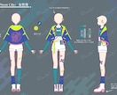 新衣装・キャラクター向け衣装デザインをします Vtuberさんや創作キャラの衣装デザインをいたします！ イメージ7