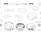 二頭身デフォルメイラスト作成します あなたのオリジナルキャラクターをデフォルメに！ イメージ7