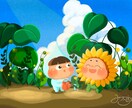 可愛い着ぐるみを着せたイラストを描きます お子さんに着ぐるみを着せたイラストを一緒に作成しませんか？ イメージ3