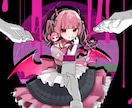 目を引く歌ってみた動画のイラストをお描きします かわいい、かっこいい、老若男女問わずお描きできます！ イメージ4