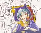 SNSアイコン用の美男子、美女、美しい絵描きます アイコン作成。あなたの描いた簡単なラフからアイコン書きます。 イメージ2