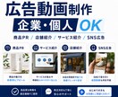 企業・個人向けの広告動画を制作します 商品・サービスの魅力を、短く分かりやすく伝わる動画に！ イメージ1