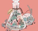 ローファイな女の子と植物のイラスト描きます 小説雑誌の扉絵経験あり。イマドキの人に響くローファイイラスト イメージ7