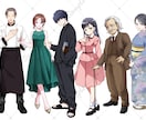 TRPGや同人ゲームの立ち絵をお描きします 全身/表情10種類+１。商用利用込。素材化前提プランです。 イメージ2