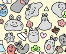 ゆるふわ動物のLINEスタンプを作成します ペット、好きな動物などでかわいいLINEスタンプを作成します イメージ1