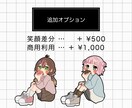 ドーナツもぐもぐ＋三角座りの量産イラスト描きます ＋¥1000で商用利用可！お手頃価格でイラストをお渡しします イメージ4