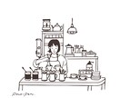 あなたのお気に入りのお写真をオシャレな線画にします 挿し絵やアイコンなどなど…使い方はいろいろ イメージ1