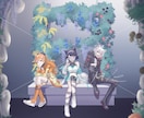 背景を含めたキャラクターイラスト描きます 【リニューアル】配信で使用可能！サムネイルや動画などに使える イメージ6