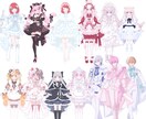 衣装デザインを制作します 可愛いオリジナル衣装をデザインします! イメージ8