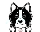 名入れ○うちの子のイラスト描きます ☆最短3日☆シンプルなわんちゃんのイラストを作成します☺︎ イメージ3