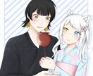 アイコン 夢絵 コテ同描きます 夢女子さんのお手伝いをいたします‼️ イメージ3