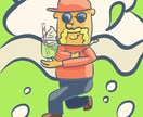 ポップでストーリーのあるイラストを作成します アイコン、ラベルデザイン、オリジナルグッズ作成など イメージ2