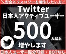 Twitter 日本人フォロワー500人増加します X・旧Twitter 日本人フォロワー500人以上増やします イメージ1