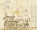 手描きでパースを作成いたします 内観、外観パースを柔らかいタッチで表現します。 イメージ2