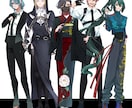 Vtuber・TRPG・IRIAM立ち絵制作します 商用利用無料！アニメ塗りであなただけのキャラクター作成！ イメージ5
