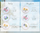 誕生日や記念日の「月の花」クロスステッチで作ります 小さくてもパッと華やぐ！さりげないプレゼントにも最適！ イメージ7