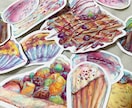 アナログのカラフルスイーツを描きます 現役美大生がアクリル絵具でスイーツを描きます。 イメージ3