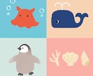 おしゃれでかわいいモチーフイラスト描きます シンプルで雰囲気のあるイラスト制作 イメージ2