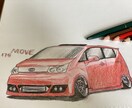 友人にプレゼントで送ったりをおすすめします 自分の愛車を好きな角度からでもお描きします！ イメージ1