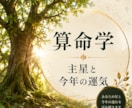 算命学◆あなたの主星と今年の運気を視ます 【お試し鑑定】まずは自分の主星を知り、本質を知ることから イメージ1