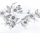タトゥー風のイラスト受付致します 0.28のボールペンで描くイラストです イメージ9