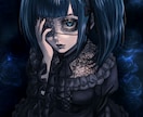 ダーク・儚い世界観のイラスト描きます 一枚絵、アイコン、サムネイル等お気軽にご相談ください！ イメージ5