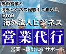 海外BtoBビジネス 営業代行／サポートしますます 海外営業10年以上の経験者が英語で輸出まで完全サポート イメージ1