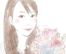 お写真から|やわらかく整える似顔絵を制作します 顔出ししすぎず、雰囲気を伝えたい方に イメージ3