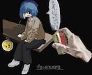 油絵風でアイコンイラスト描きます 二次利用/商用利用可！暗い絵が得意です！ イメージ3