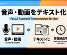 即日納品可能！　音声・動画をテキスト化します どんな媒体でもテキストに起こせます！ イメージ1