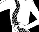 モノクロシンプルで変わったイラストを描きます シンプルでちょっと変わった、モノクロイラストはいかがですか？ イメージ1