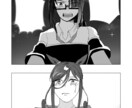 オリジナル漫画制作します 観賞用のモノクロ漫画を1ページ描きます イメージ1