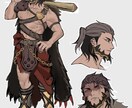 老若男女幅広いキャラクターデザインをします 可愛い少女からイケオジ、マッチョ、人外まで様々なキャラを作成 イメージ1