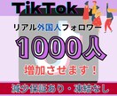 TikTokリアル外国人フォロワー増やします 【30日間減少保証付き】高品質・低価格・安心安全・凍結なし イメージ1