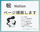 ご希望に沿ったNotionページを作成します 既存のテンプレートでは使いづらいという方にぴったりです イメージ1