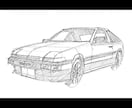 リクエストをもとに車のイラストを描きます サインペンでA4紙にスケッチします イメージ2