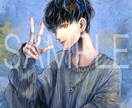 最短翌日】美しい色彩のイラストお描きします SNSで使えるアイコン、似顔絵、一枚絵、立ち絵、ヘッダーなど イメージ9