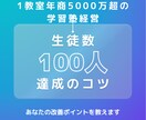 学習塾・スクールの起業・開業・運営教えます 0から生徒数100名・年商5000万円超の塾の作り方教えます イメージ1