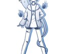 最短24時間で‼️ポップな絵柄の立ち絵描きます ゲーム/配信活動/TRPGにもオススメ‼️ イメージ2