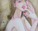 オリジナルアナログイラストを描きます お花と女性をメインに描いていきます。 イメージ4